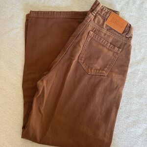 Princess Polly straight leg brown jeans